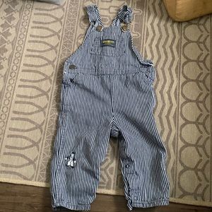 Vintage Osh Kosh striped Overalls